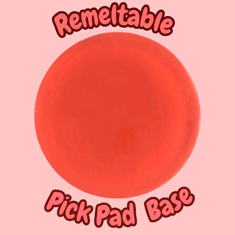 REMELTABLE PICK PAD BASE - RED DIY SPECIAL PICKY PAD MAKING BASE REUSABLE