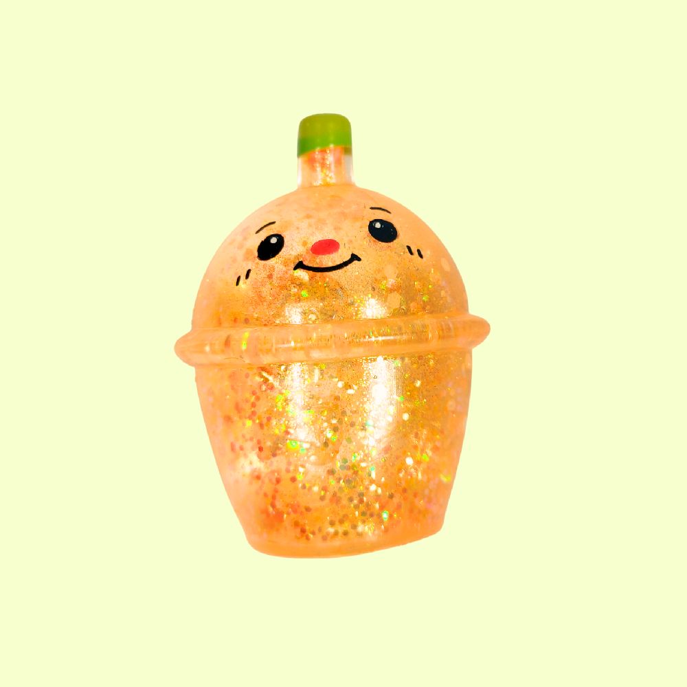 Glitter Bubble Tea Sugar Squishy - sqeeze sensory fidget stress reliever