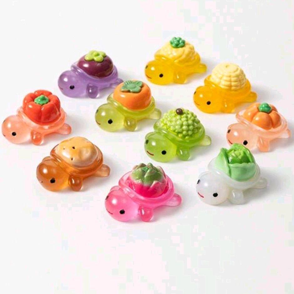 Turtle Worry Buddy - glow in the dark textured figures collectible