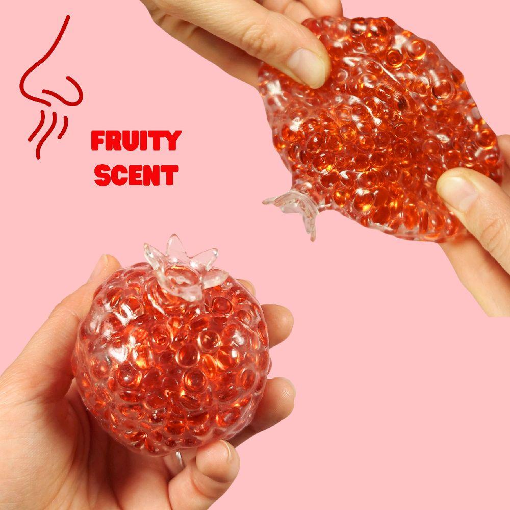 Crunchy Pomegranate Ball - ASMR crunchy stress ball sensory fidget toy stress anxiety reliever