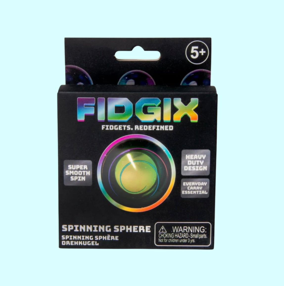 FIDGIX SPINNING SPHERE - metal sensory fidget