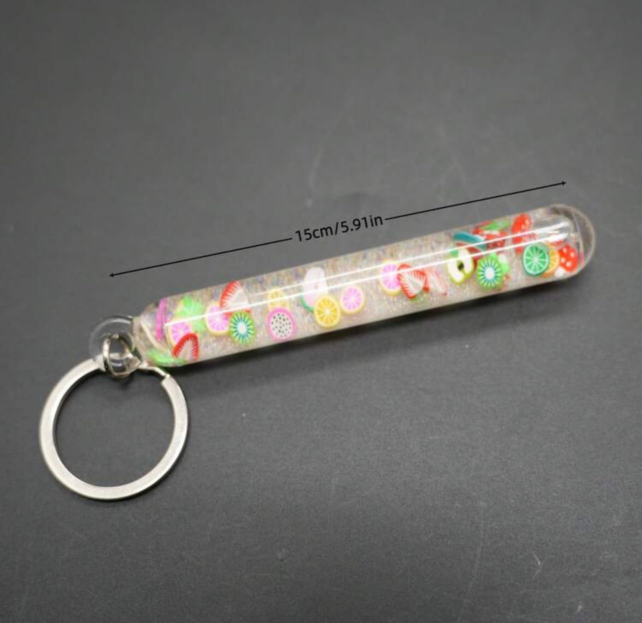 Liquid motion keychain