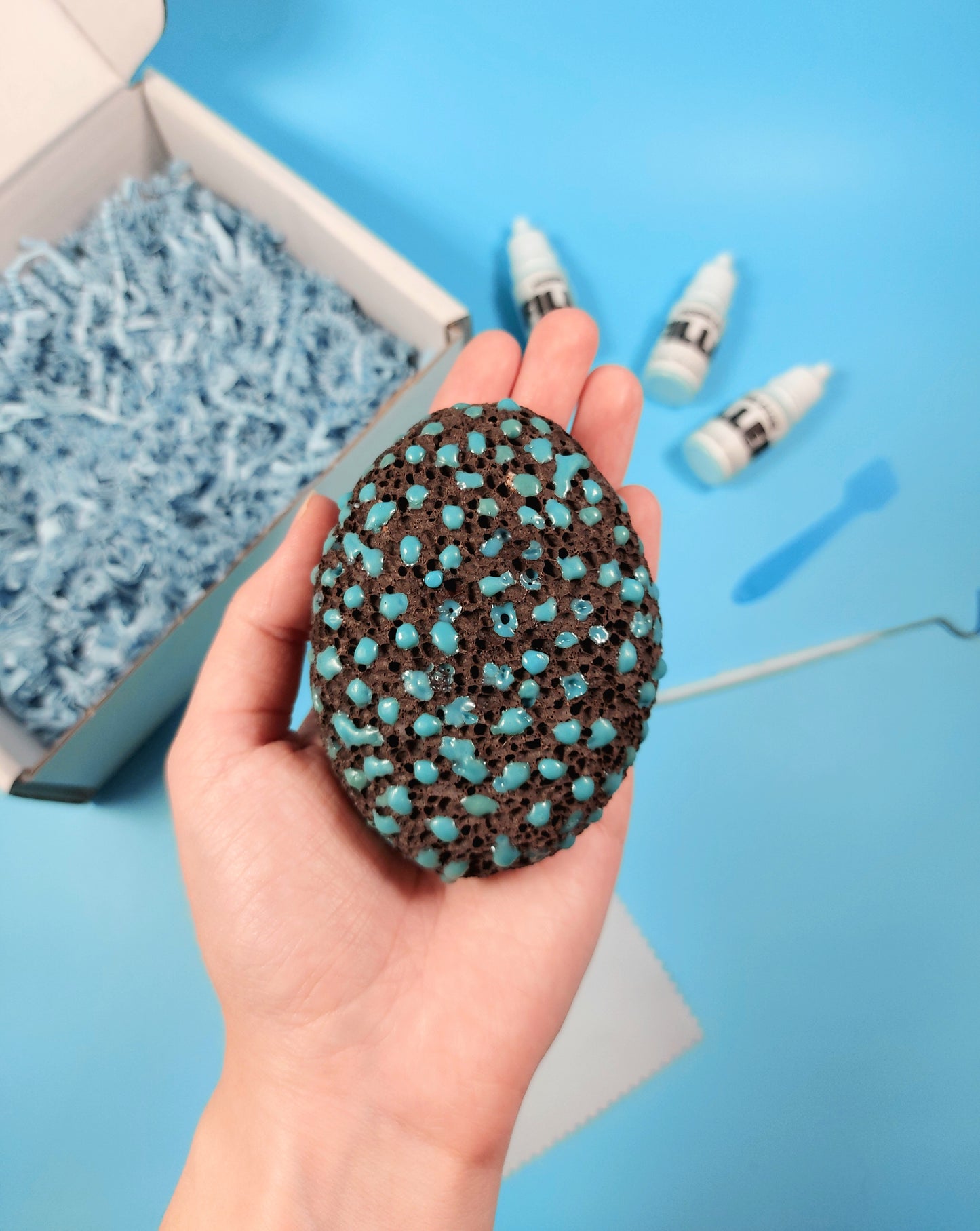 Picking Stone gift set - blue