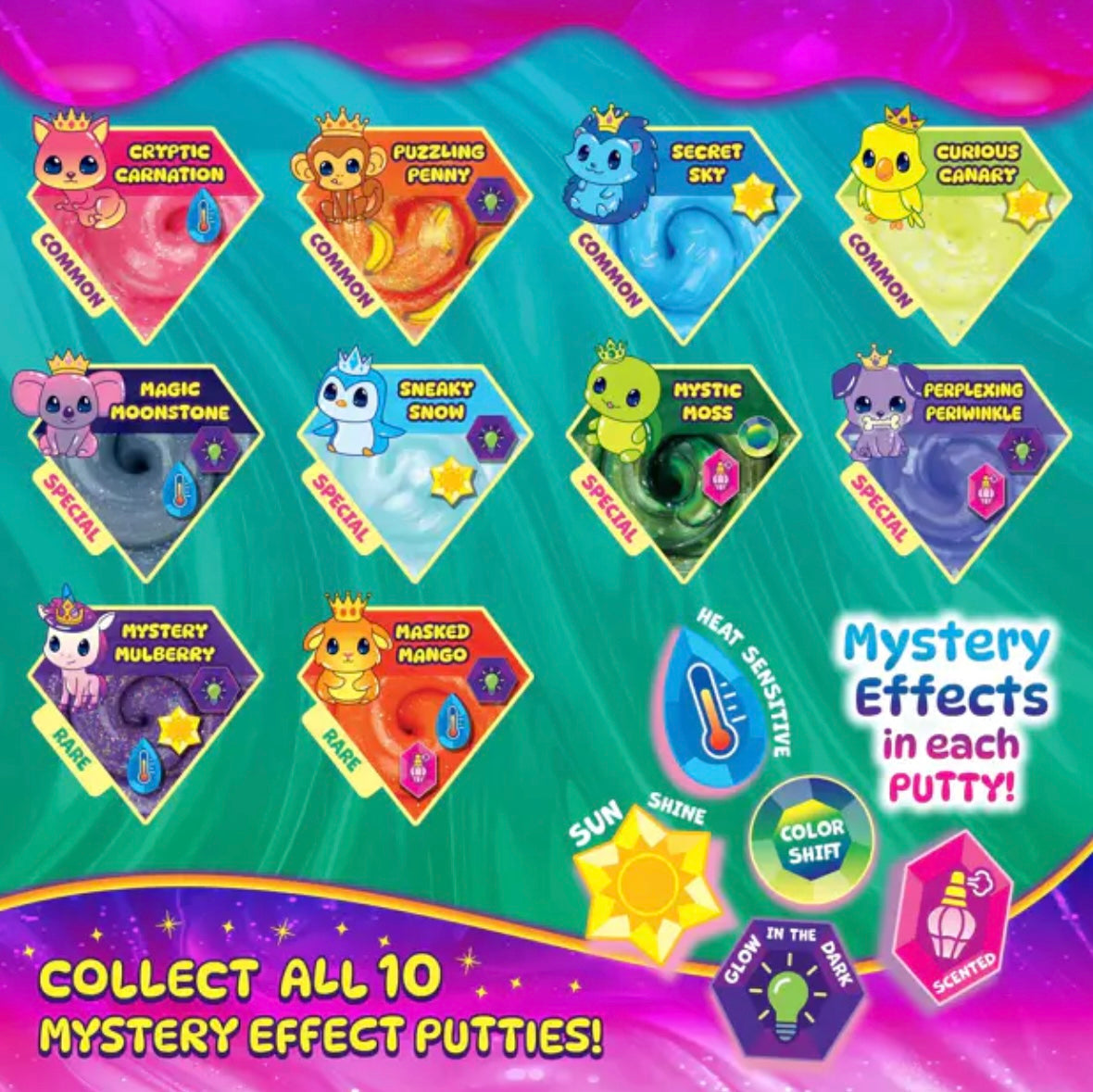Mini Thinking Putty Treasure Reveal
