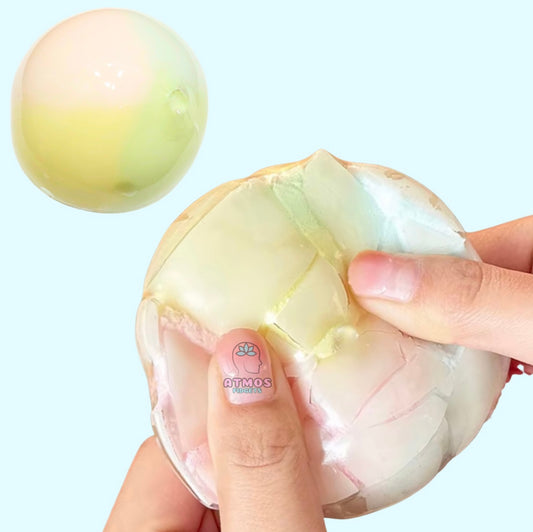 Wax cracking ball - soft clay filled
