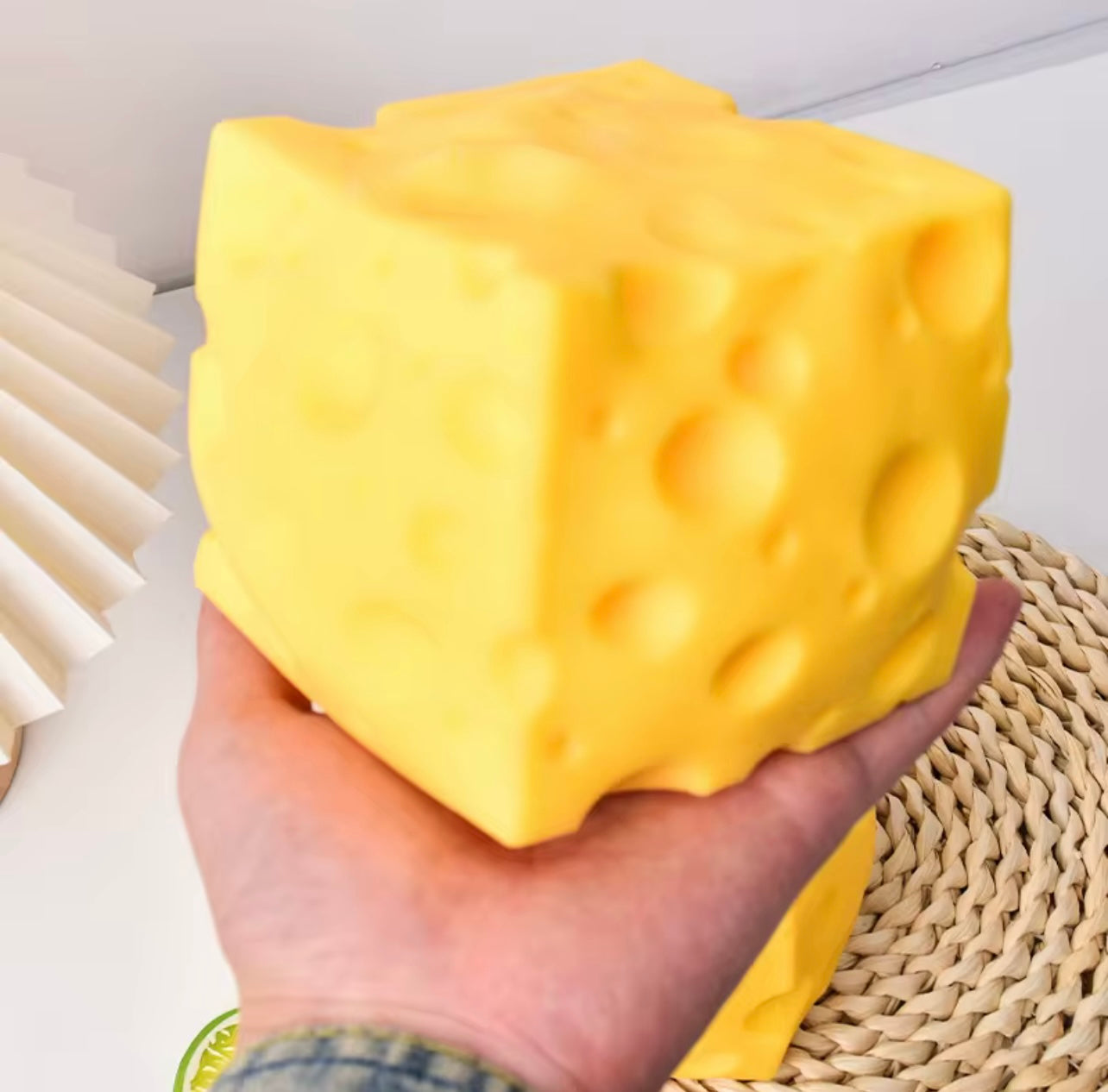 Large Foam-filled Cheese Squishy - 10cm