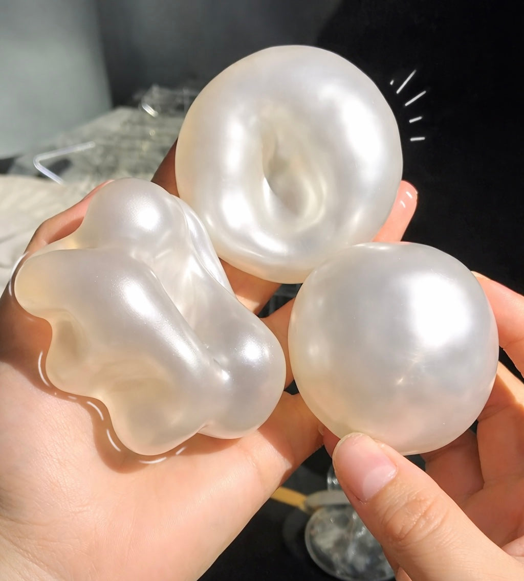 Non-rebounding Coconut oil style squish ball - Pearl