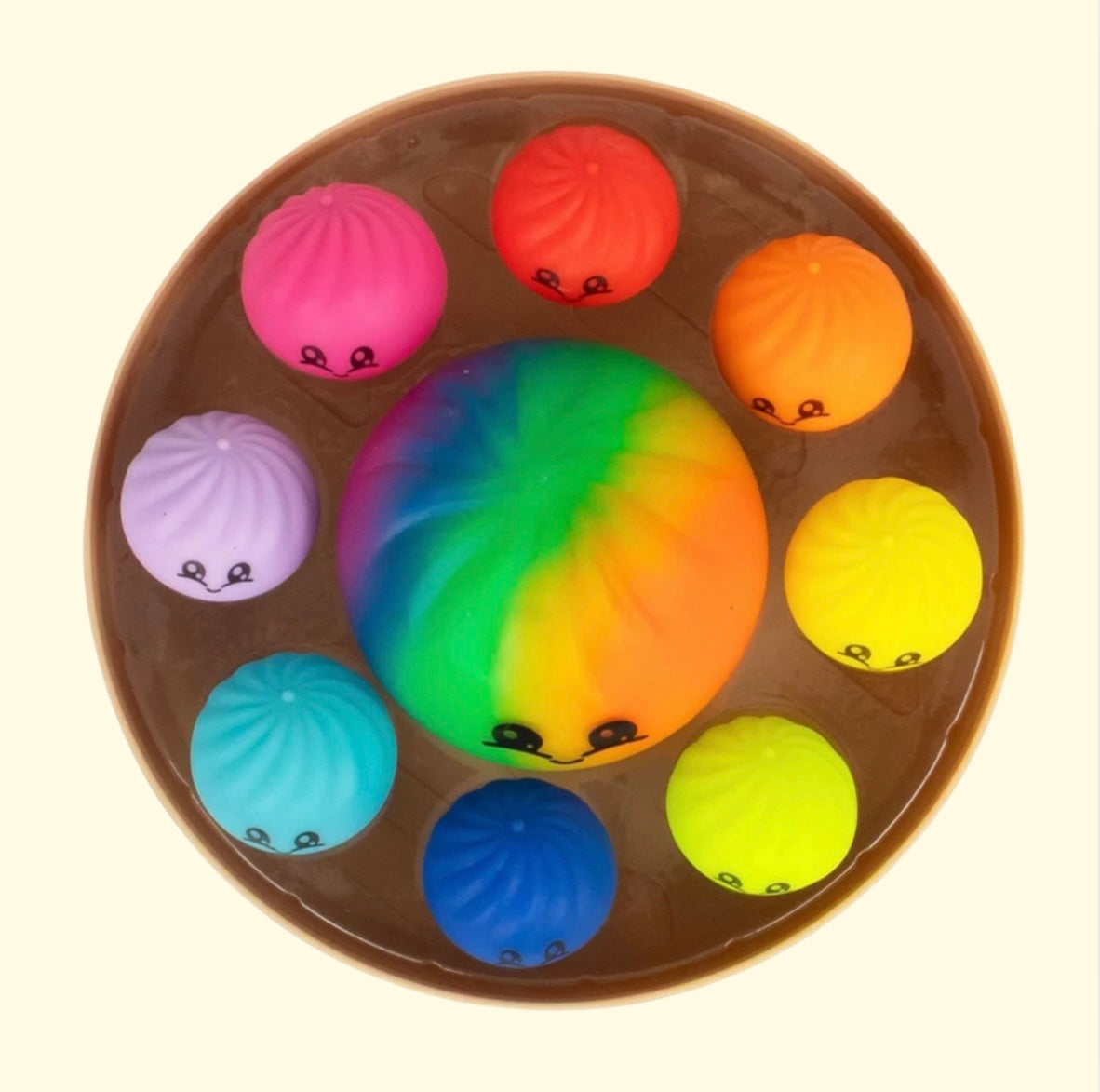 SCRUNCHEMS MEGA RAINBOW DUMPLING SET - 9 dumplings