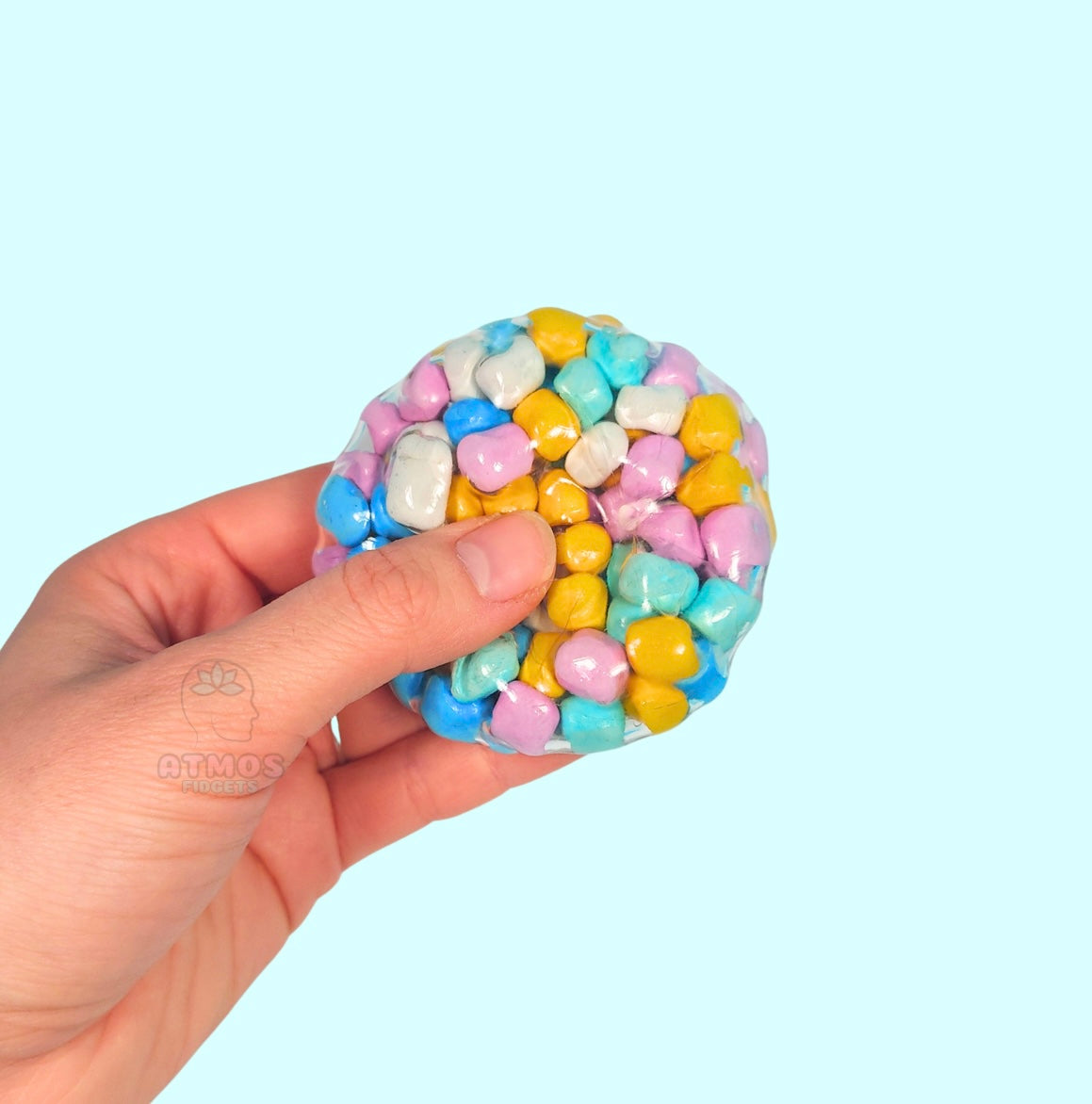 Colourful crunchy ball