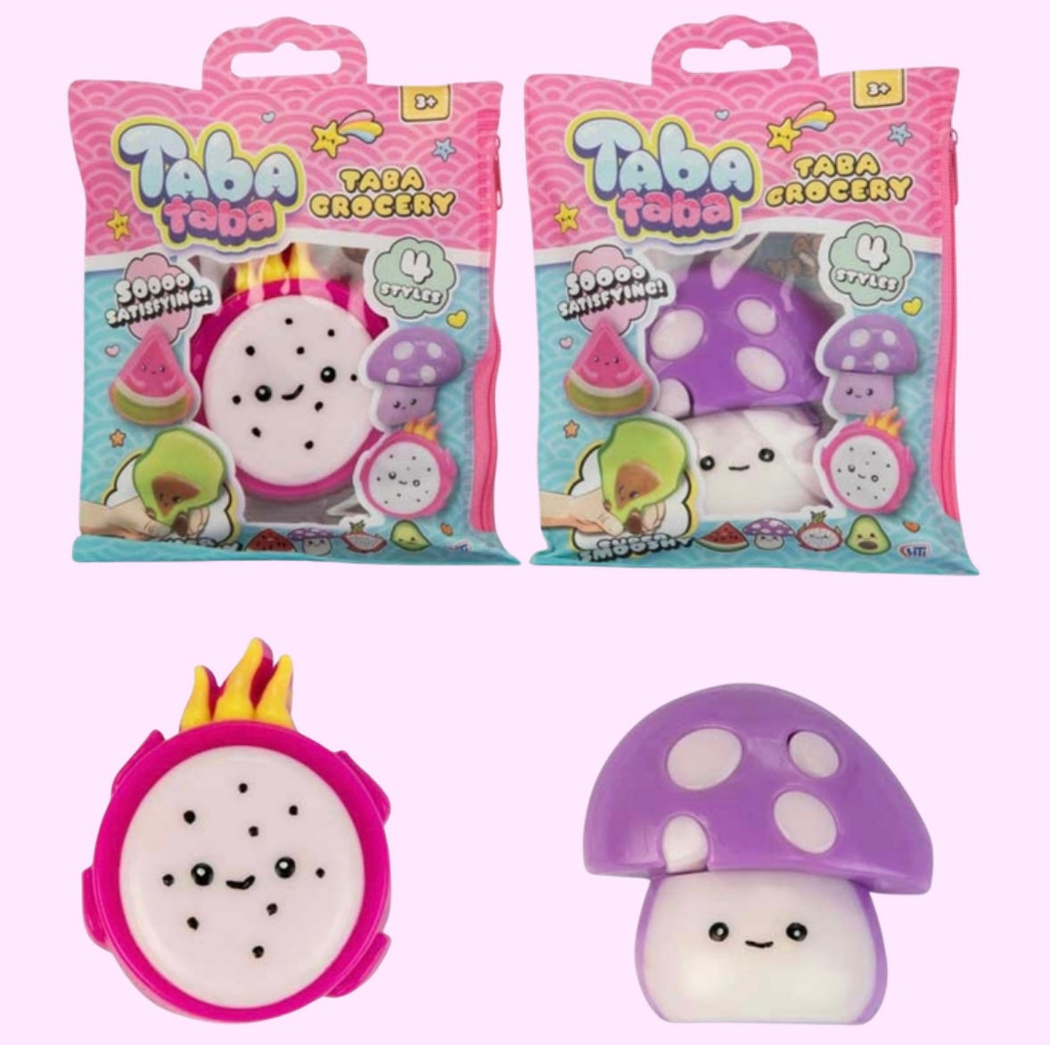Taba Grocery Squishy with reusable ziplock bag