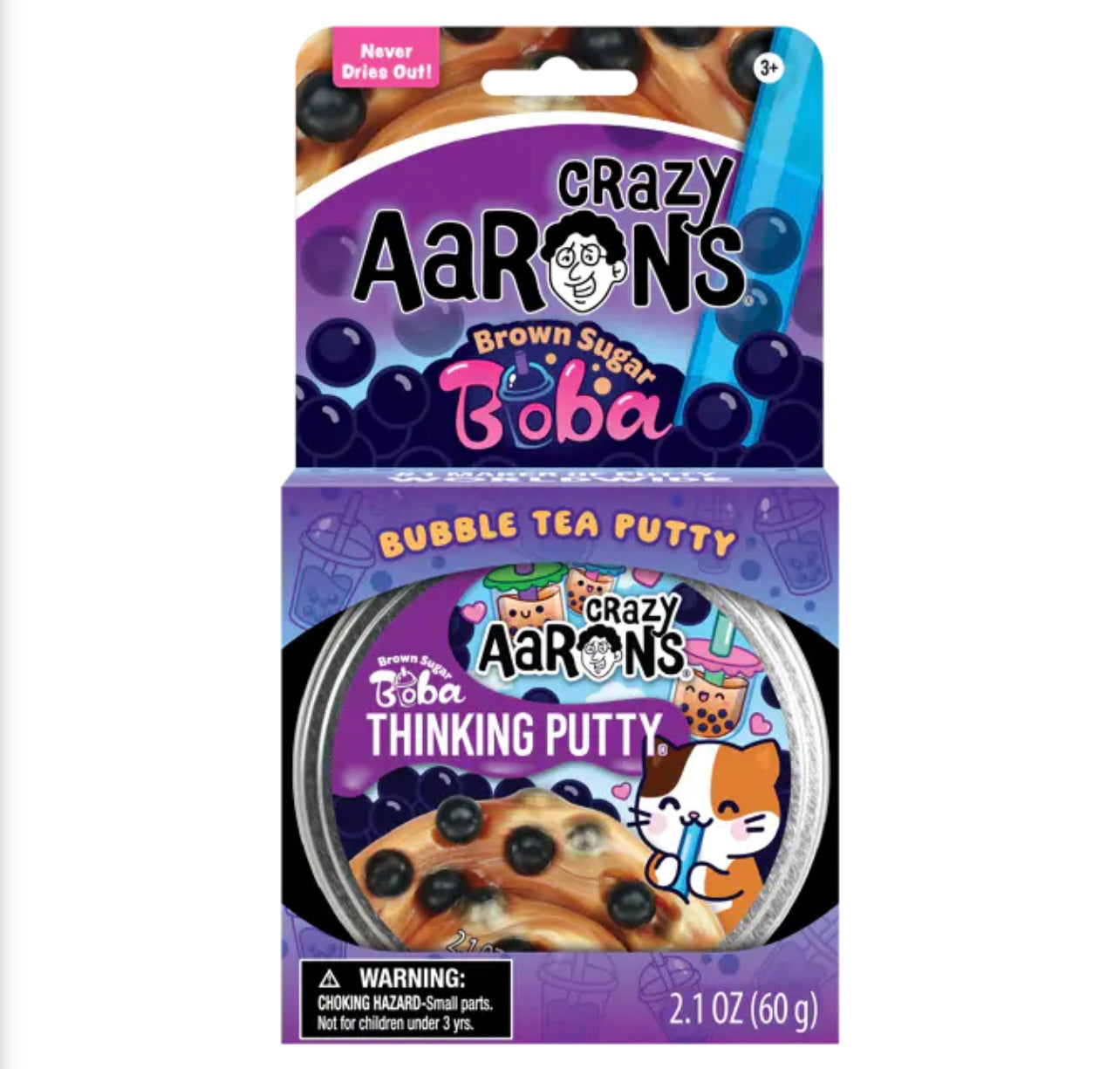 Crazy Aaron’s Brown Sugar Boba -4 inch full size tin