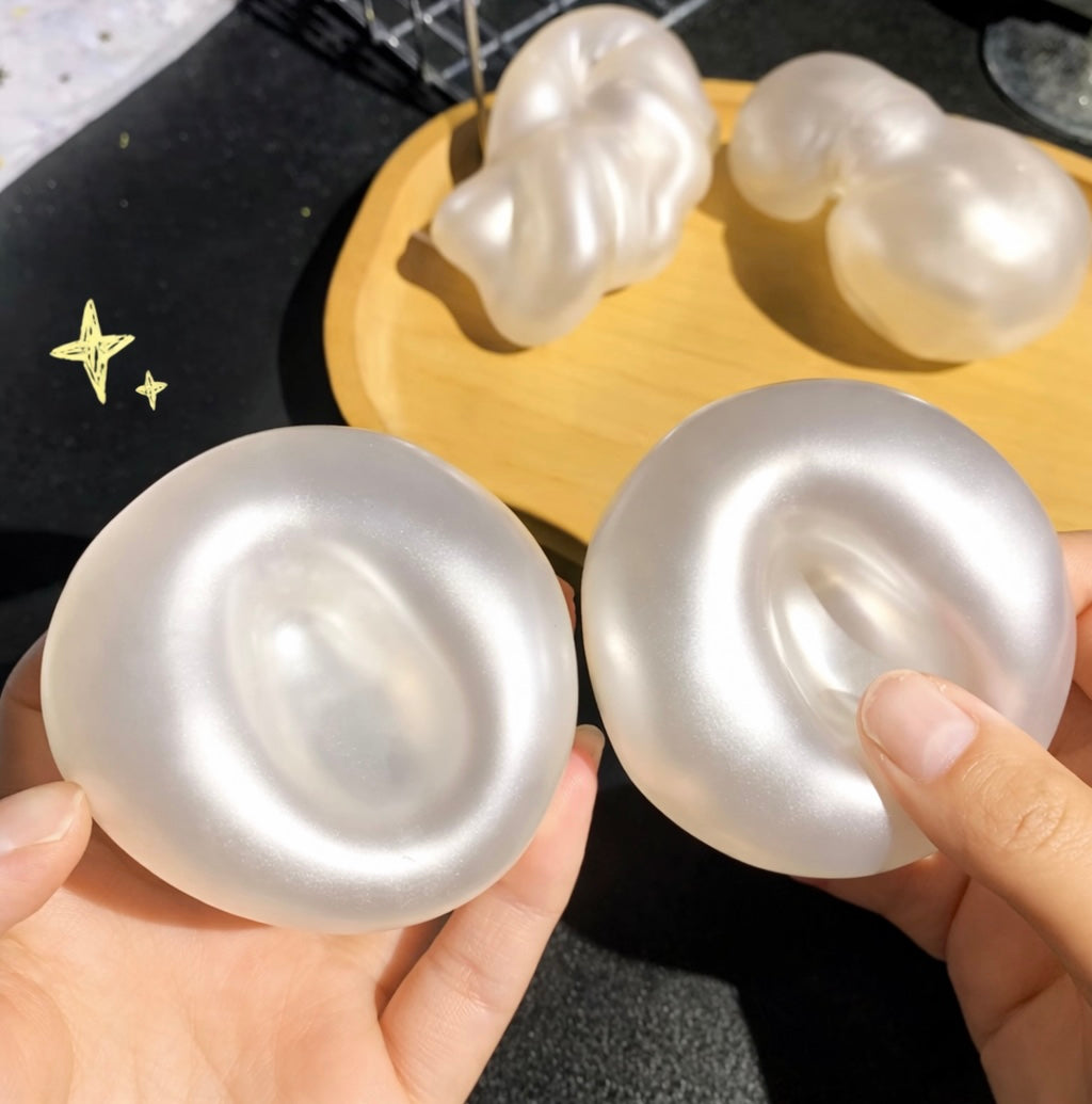 Non-rebounding Coconut oil style squish ball - Pearl