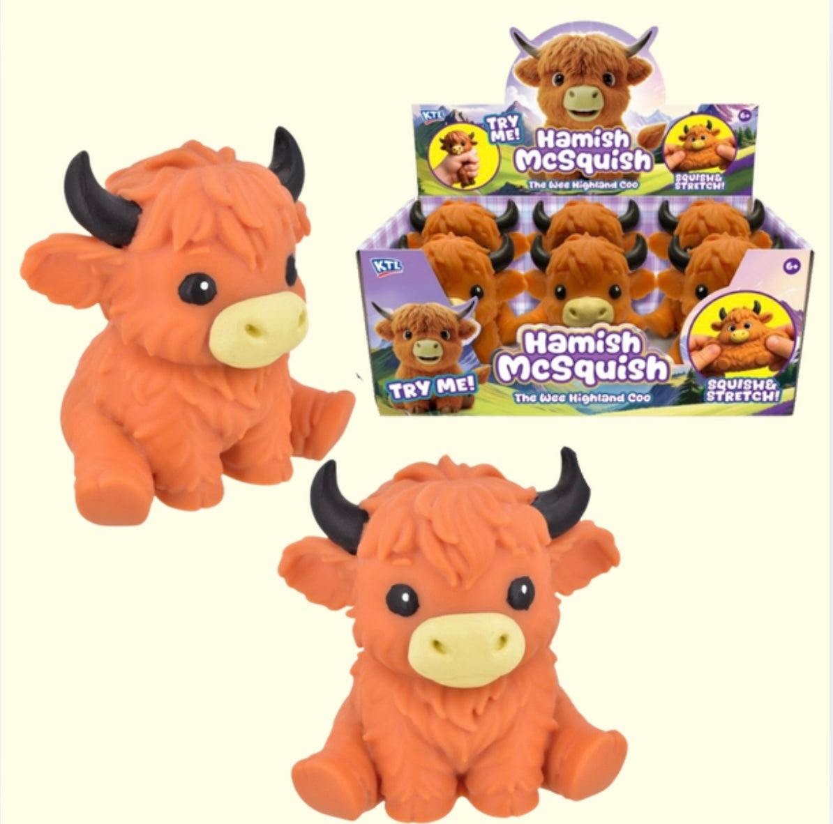 Large 15cm Highland Cow Squishy