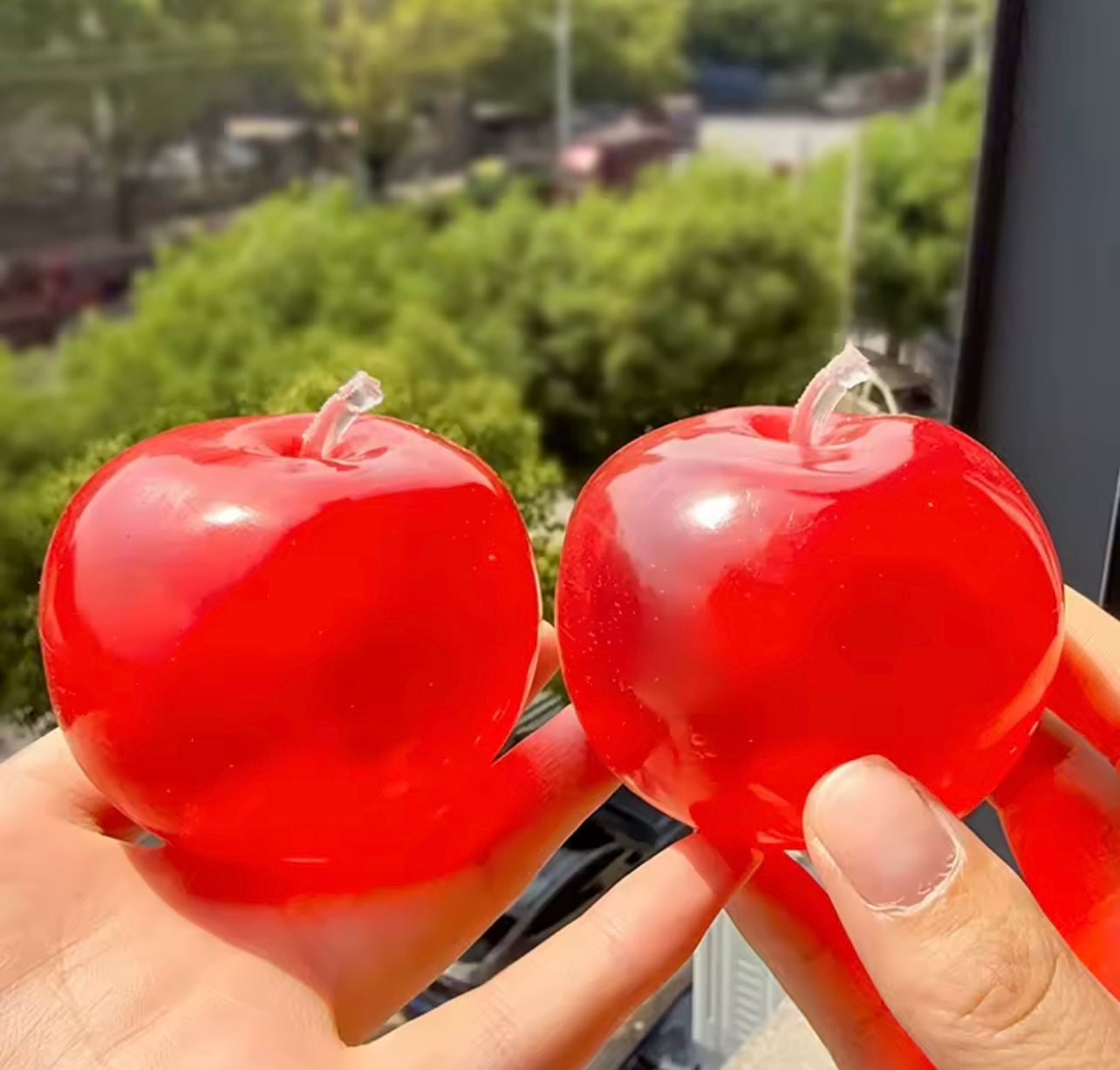 Jelly Apple Squishy - non-rebounding coconut oil style squish ball
