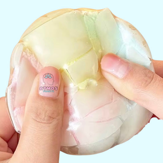 Wax cracking ball - soft clay filled