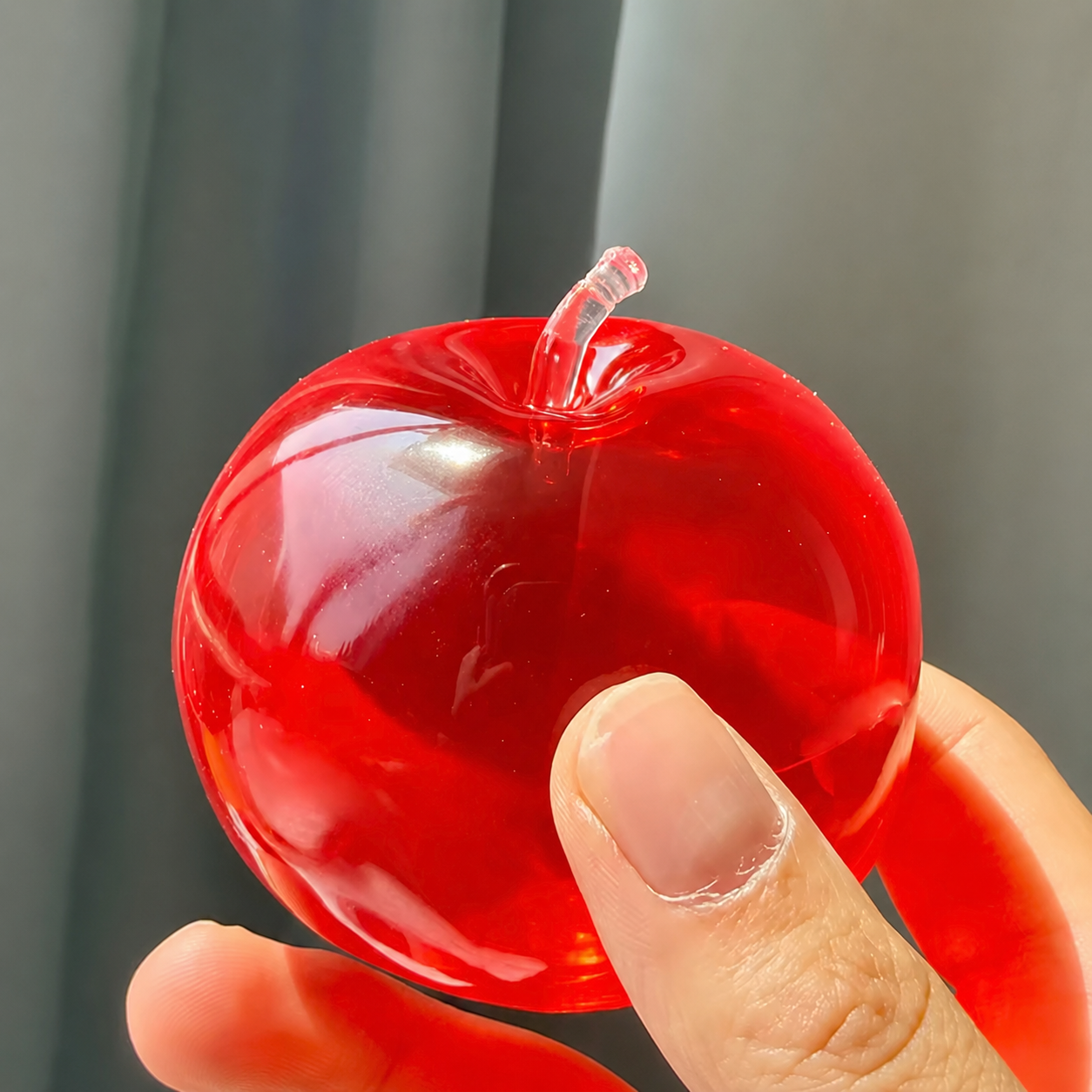 Jelly Apple Squishy - non-rebounding coconut oil style squish ball
