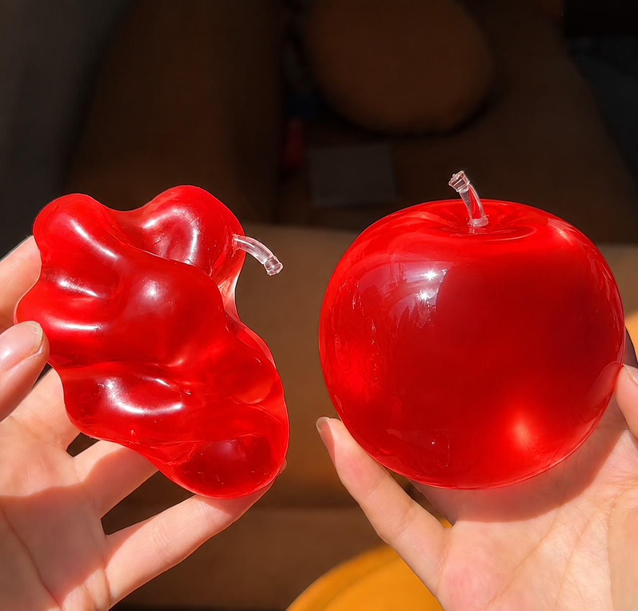 Jelly Apple Squishy - non-rebounding coconut oil style squish ball