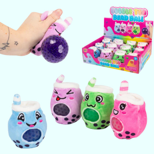 Bubble Tea Plush Squishy - Bobba fidget sensory toy stress reliever squeeze toy stress ball