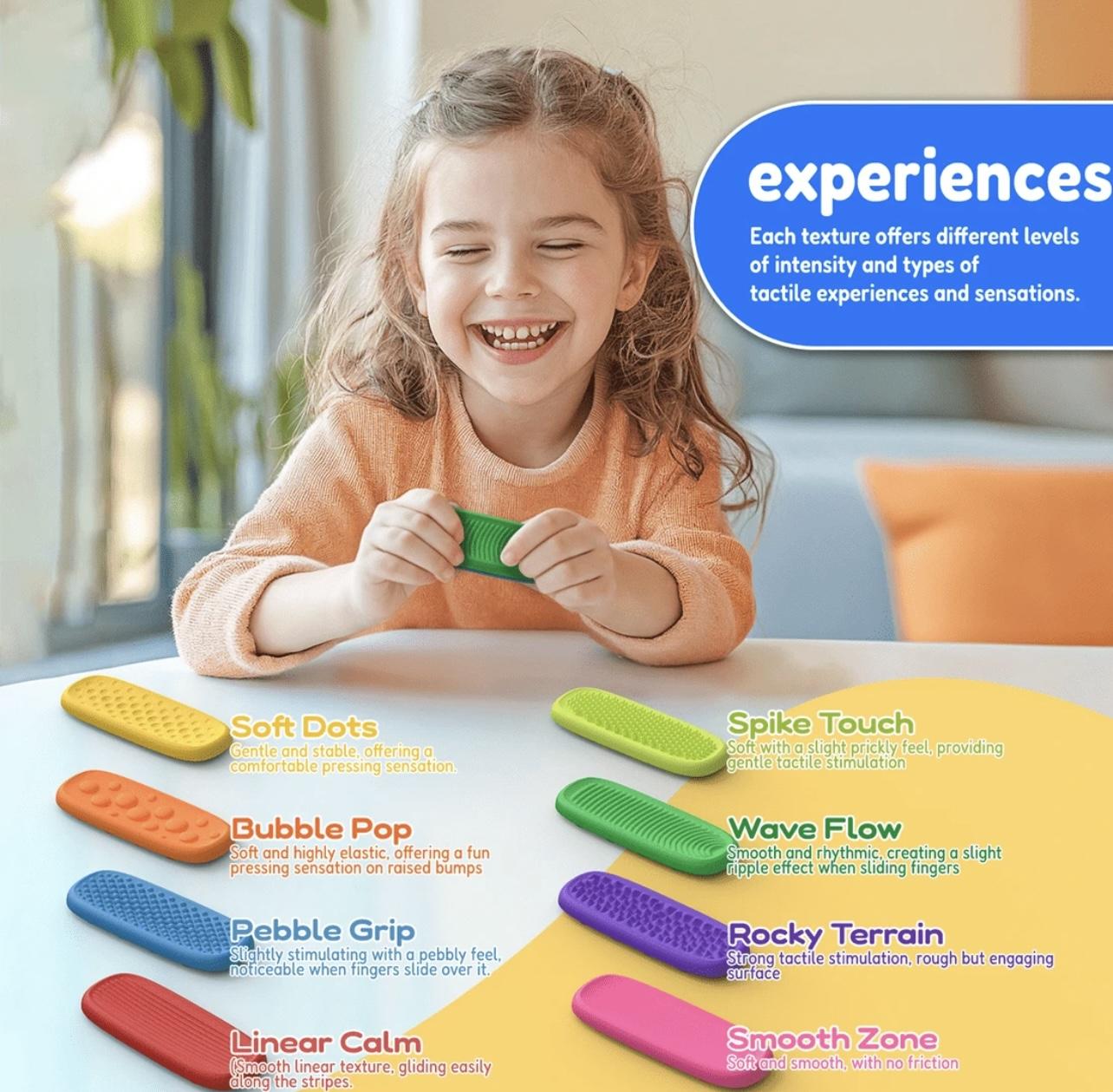 Sensory relax stones - silicone worry stone textured adhd stress relief toy
