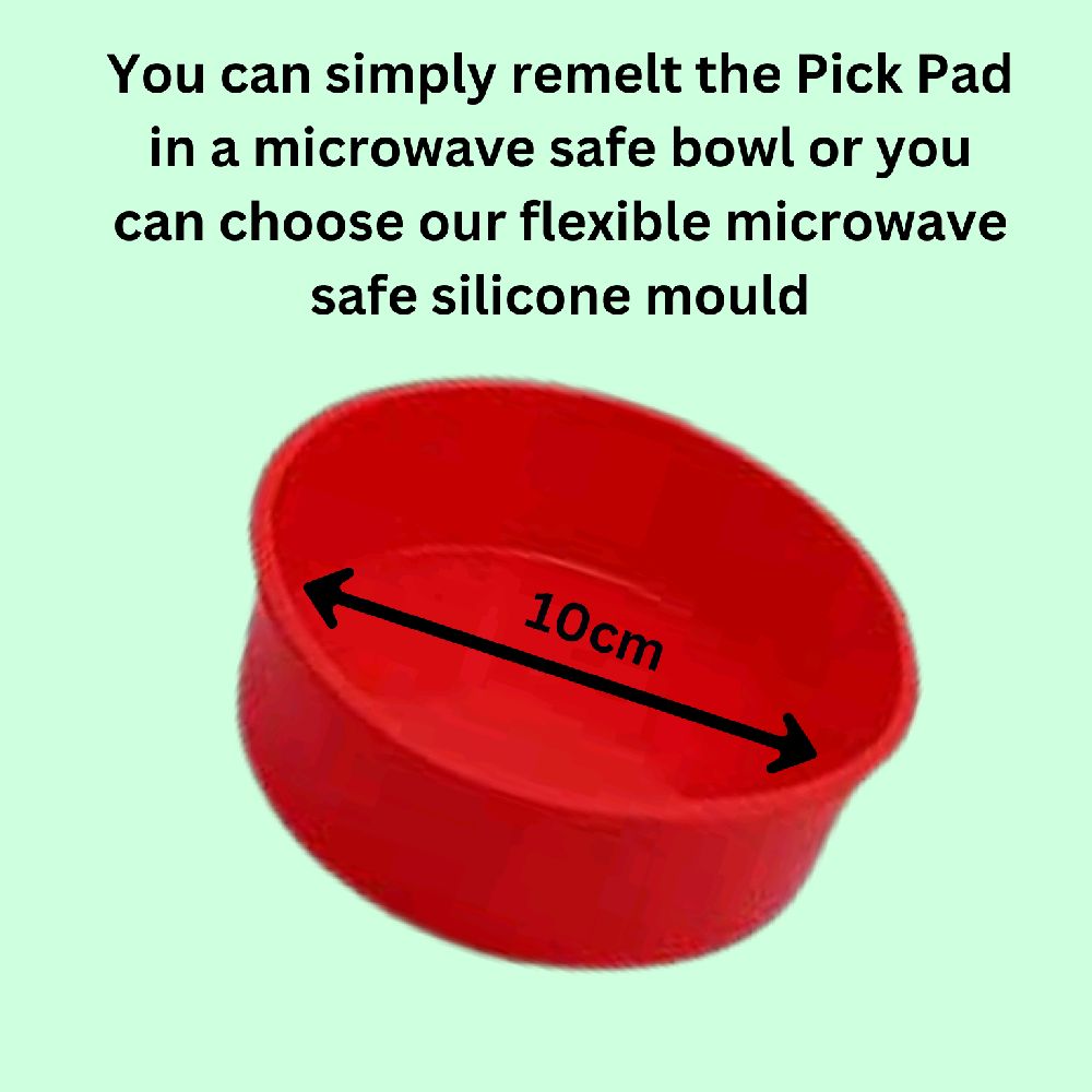 REUSABLE PICK PAD - remeltable green avocado DIY picky pad skin nail picking stress relief dermatillomania