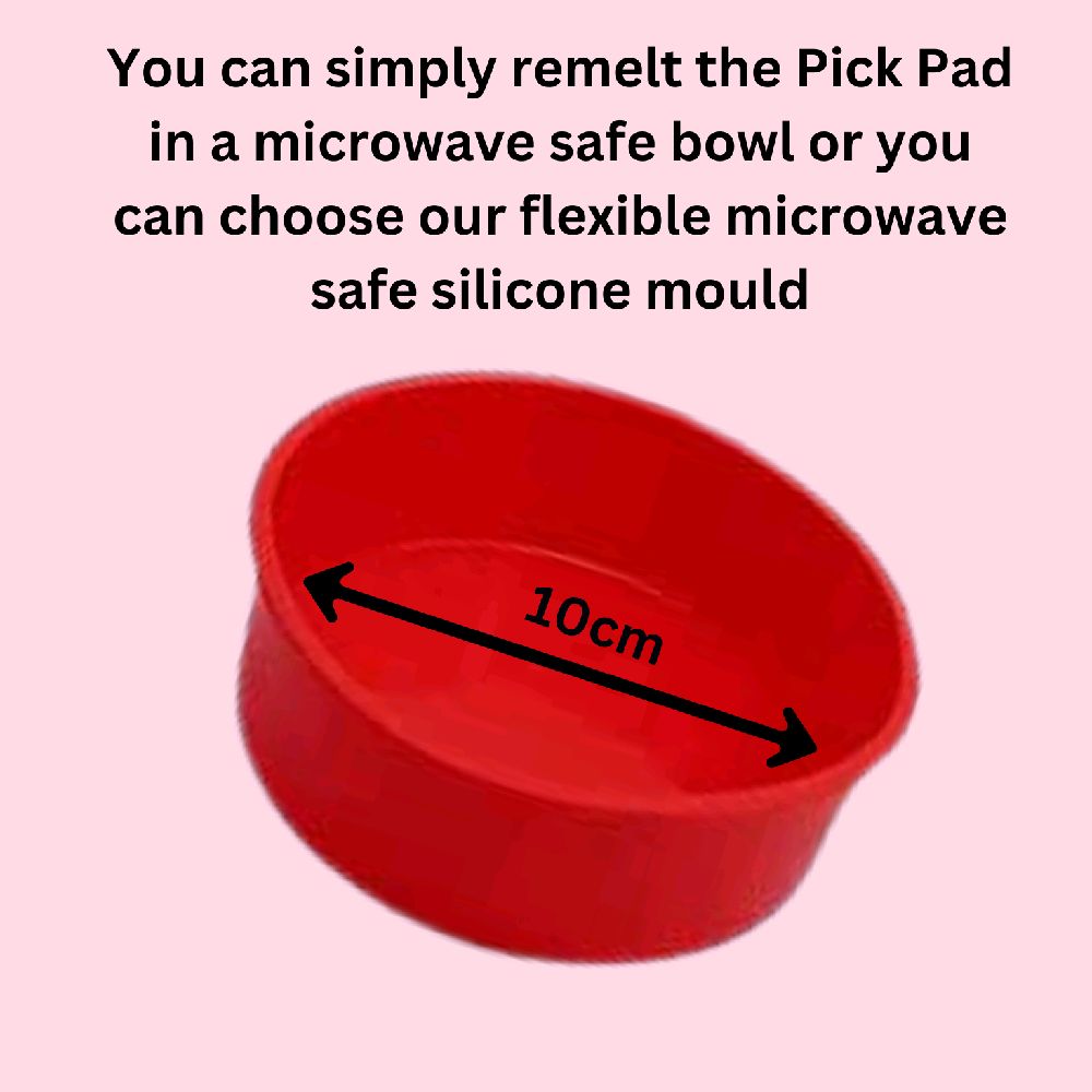 REUSABLE PICK PAD - pink flowers DIY remeltable picky pad redirect skin picking stress reliever dermatillomania