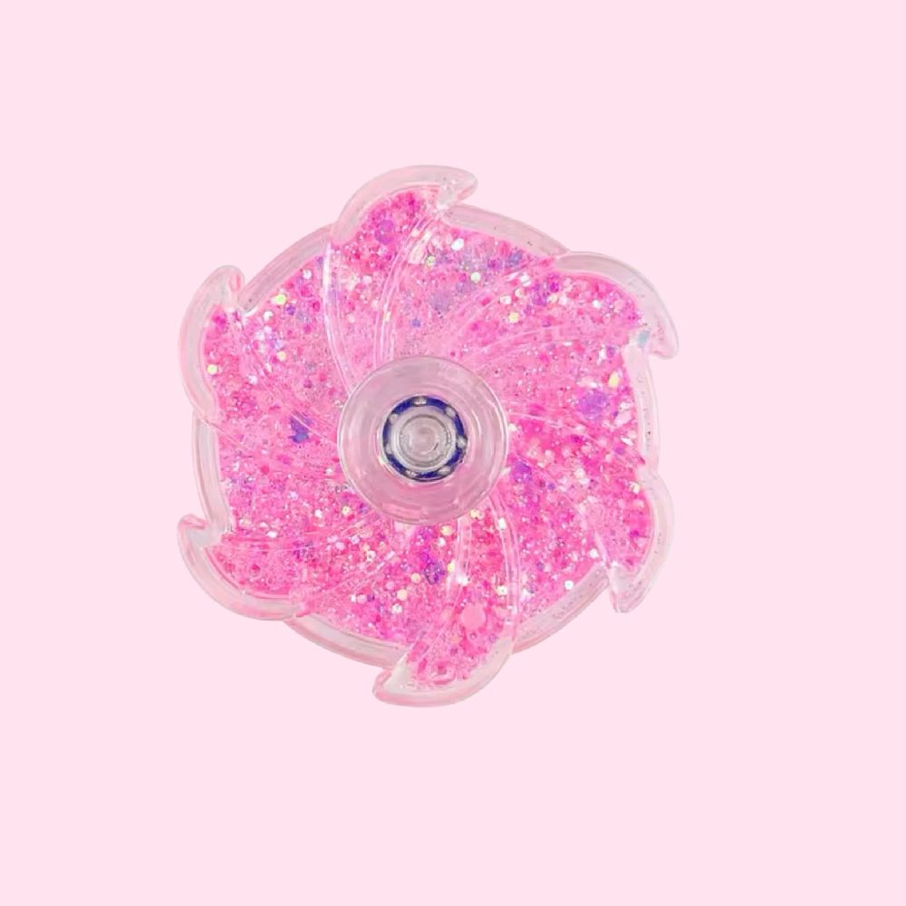 Glitter Fidget Spinner - visual stimming fidget tactile glitter stress anxiety reliever