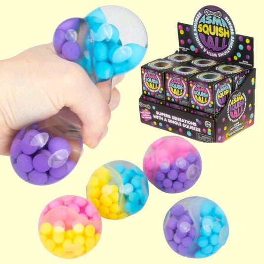 ASMR Squish Ball - Scrunchems crunchy ball stress reliever sensory fidget toy