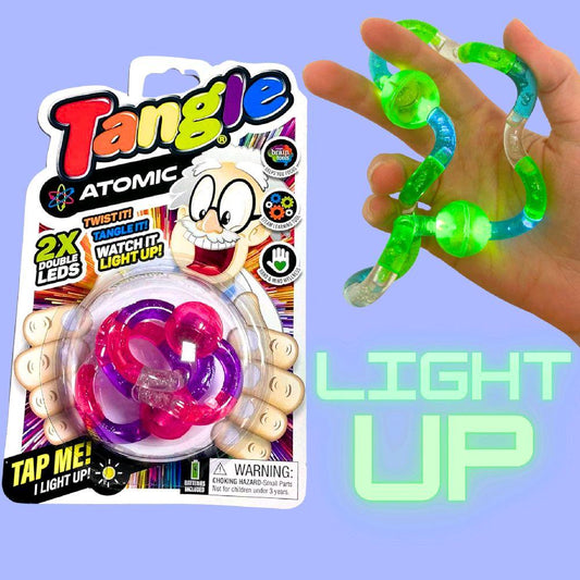Tangle Light Up Atomic Fidget - tangle fidget toy stress reliever sensory