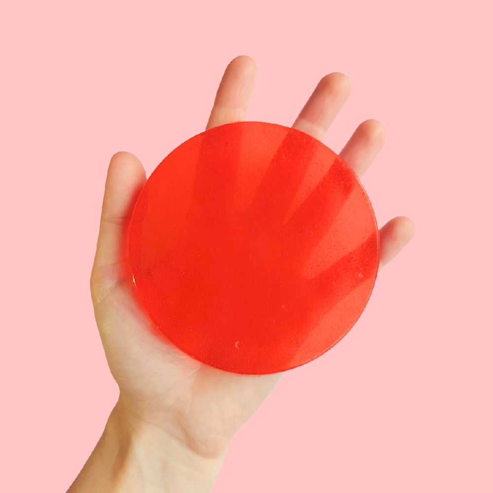 REMELTABLE PICK PAD BASE - RED DIY SPECIAL PICKY PAD MAKING BASE REUSABLE