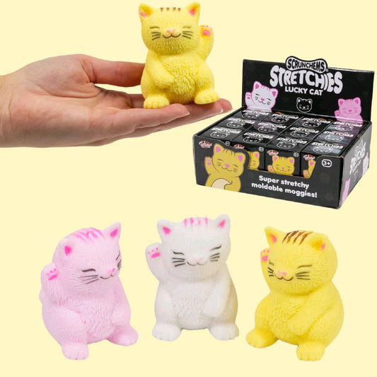 Scrunchems Lucky Cat - squishy stress reliever sensory fidget
