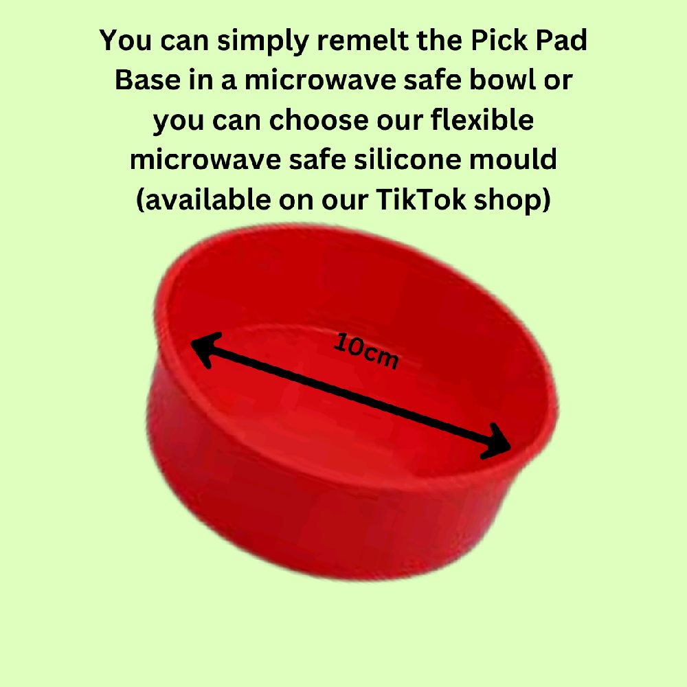 REUSABLE PICK PAD BASE - green pick pad picky pad base special DIY make you own picky pad