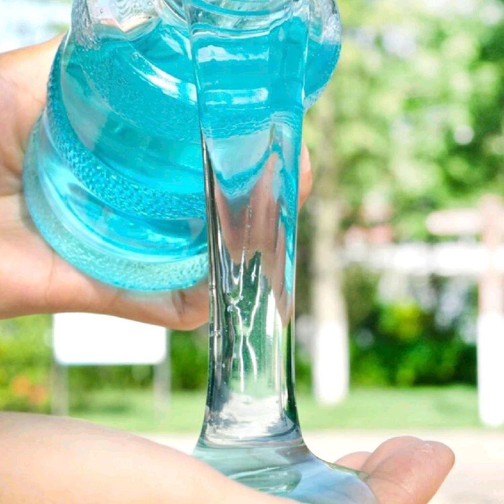 WATER SLIME - super jiggly watery slime blue sensory slime