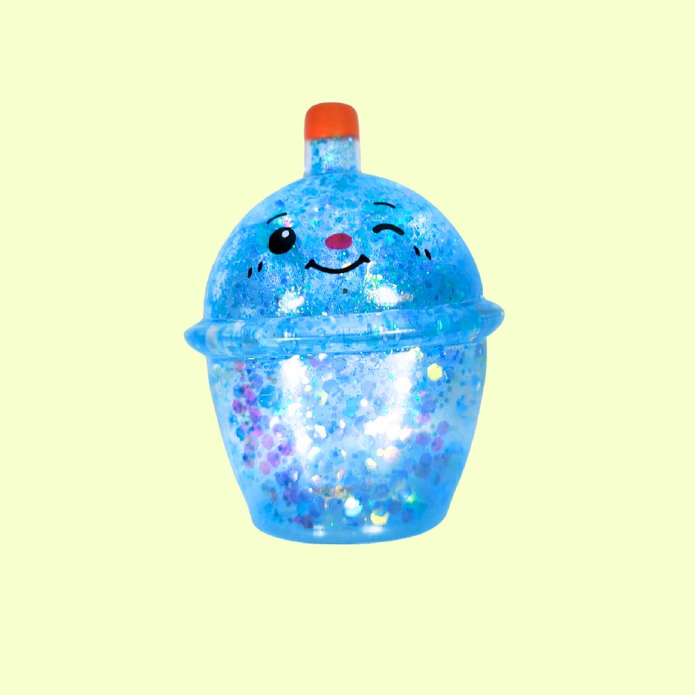 Glitter Bubble Tea Sugar Squishy - sqeeze sensory fidget stress reliever